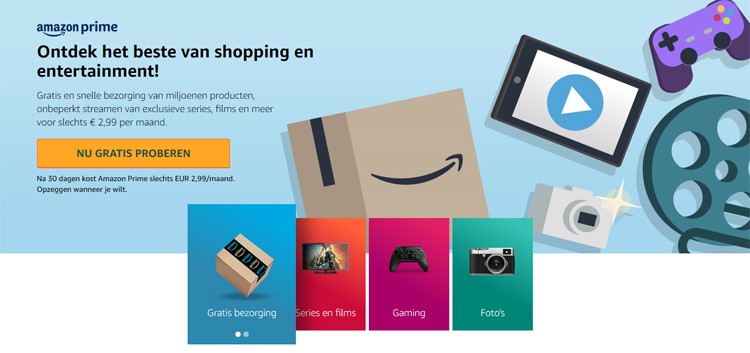 Amazon Prime betalen met iDEAL