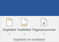 Paginanummering Word 2016