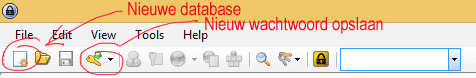 Nieuw password database aanmaken in Keepass
